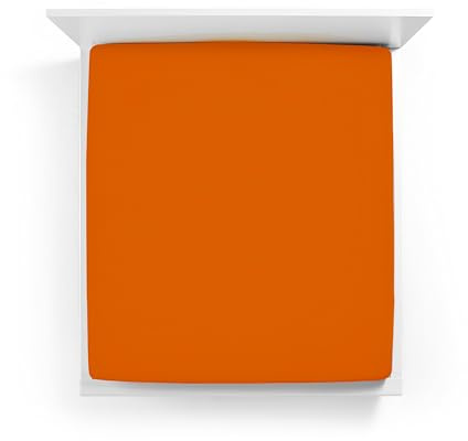 BELLA DONNA Spannbettlaken Jersey 90 – 100 x 200 – 220 cm (Kurkuma 0714)