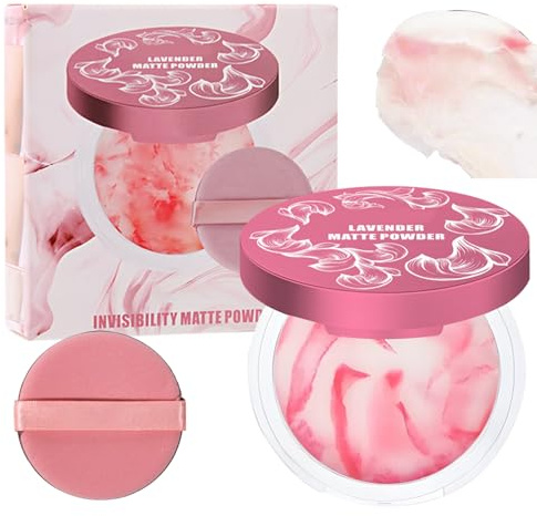 Duqulle Poudre Matifiante - Poudre Visage Matte,Base Léger Résistante À L'eau Couverture Intégrale Pour Cernes - Cosmétiques Femme Voyage Quotidien
