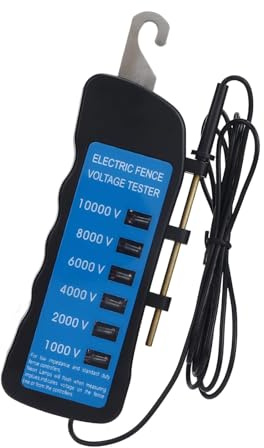 Elektrozaun Tester 10.000 V Mit 6 Anzeigeleuchten Leicht Zu Tragen Für Metalldraht Und Viehgehege Digitales Zaunmessgerät