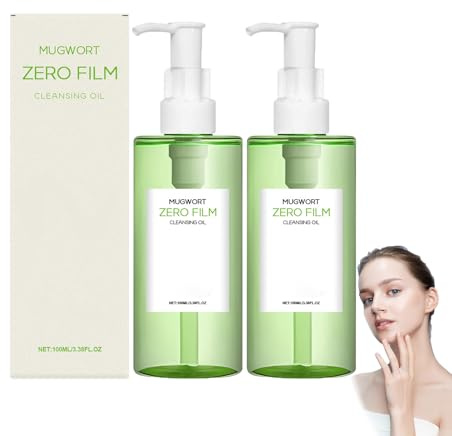Beifuß-Reinigungsöl, wasserfester Make-up-Entferner für alle Hauttypen, Ihr Gesichtsöl zur doppelten Reinigung, schnelles Reinigungsöls zur Mitesserentfernung, geeignet für alle Hauttypen (2 PCS)