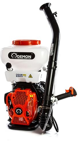 Atomizzatore Soffiatore a Scoppio con Serbatoio da 16 Litri, Portatile a Zaino, Motore 2 Tempi, Flusso Liquidi 4 Litri/min e Flusso Granulati 6 Litri/min, Velocità di rotazione max 7500 giri/min