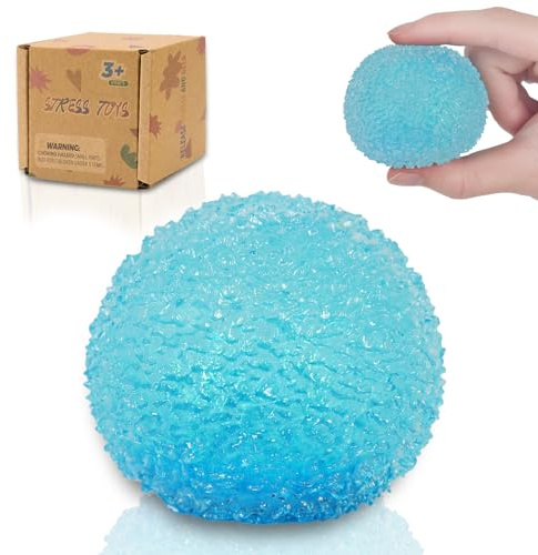 Ziporiajoy 6cm Quetschball – Squeeze Toy Stressball, Fidget Toy & sensorisches Spielzeug für Stressabbau und Entspannung, robust, Nicht leicht auseinanderzufallen, für Kinder ab 3 Jahren(Blue)