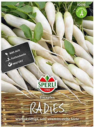 82070 Sperli Premium Radieschen Samen Eiszapfen | Mild im Geschmack | Wuchsstark | Vitaminreich | Radieschen Saatgut