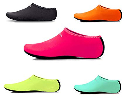 Uncle Paul Water Socks - Pink Adult Indoor Sock Barefoot Beach Surf Diving Home Slipper Pool Yoga Socks for Men Women XLarge EU 39-41