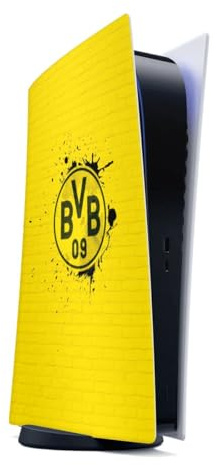 DeinDesign Skin kompatibel mit Sony PlayStation 5 Digital Edition Folie Sticker BVB Borussia Dortmund Offizielles Lizenzprodukt