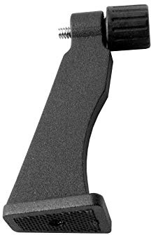 Bresser Adaptador de Trípode Metálico Deluxe Prismáticos hasta 3kg Rosca 1/4 Pulgadas Diseño Antideslizante Negro