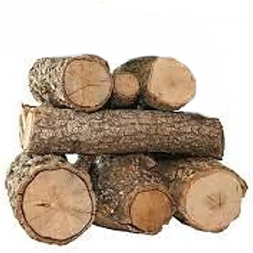 Leña para Chimenea, Estufa o Barbacoa. Leña de Encina Tronco de leña Mediano 30-40CM Lista para Usar 18-20KG Aprox EN Caja DE 40litros Especial para Chimeneas, barbacoas,Estufas (Caja 40 kgs)