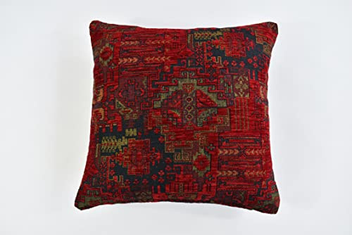 Kelim Muster Kissen 50x50 cm Ethnische Stoff Kissenbezüge Orientalische Kopfkissen Boho Tribal Kissenhülle Dekokissen Türkischer Sofakissen Zierkissen