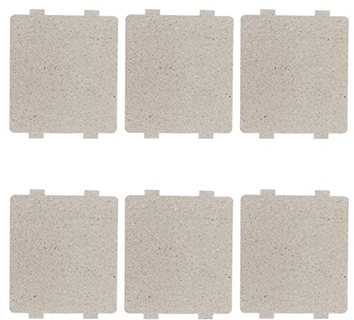 BOJACK Universal Glimmerblatt Glimmerscheibe Mikrowellenzubehör Waveguide Cover 118×99mm Glimmerplatte Mikrowelle (Packung mit 6 Stück)