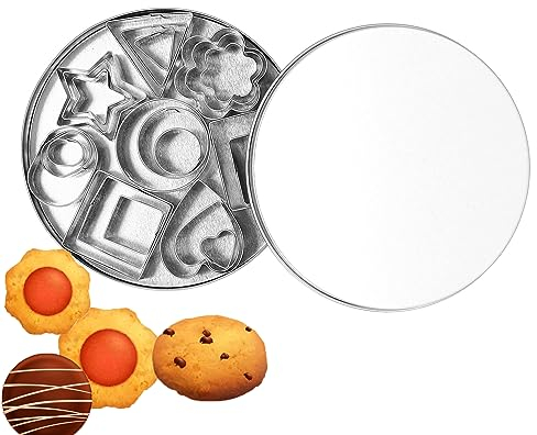 24Pcs Juego de Cortadores de Galletas, Acero Inoxidable Cortadores de Galletas, Molde de Galletas de Metal para Cortar Galletas, Pasteles, Masa, Dulce de Azúcar, Tartas, Tartas de Huevo