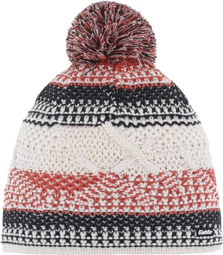 Eisbär Brock Pompon Mütze Milk-Grafit-Dusty Clay/bunt