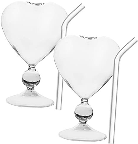 Alipis 2juegos Copas Vino Corazón Vasos Para Bodas Fiestas Cumpleaños Decoración Mesa