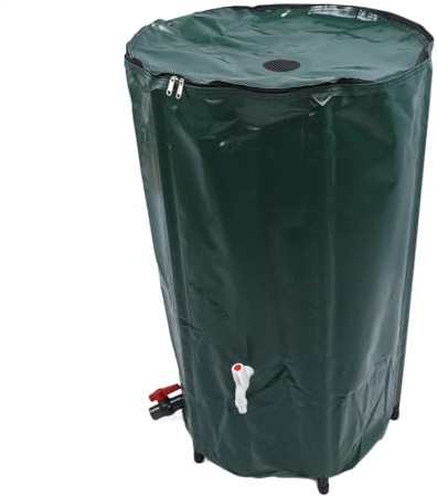 YLSZHYR 1000L Faltbares Regenfass, Multifunktional, Sammelt Regenwasser aus der Dachrinne, Tragbares Regenfass, Regenwassersammelsystem, Große Gartenwasserspeichertanks mit Zapfen