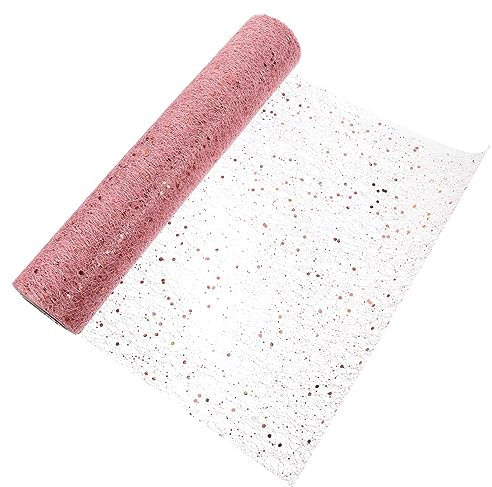 COLLBATH Tüllband Zum Verpacken Von Geschenken Mesh Tüll Stoff Netzgewebe Für Diy Handwerk Zum Kräuseln Von Bändern Und Blumendekorationen