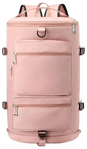 Reisetasche, große Seesack, Seesack mit Fächern, leichte Reisetasche, Wochenend-Seesack, Sport- und Reisetasche, Segeltuch, Nylon-Reisetasche, rose, Refer to description, Uni