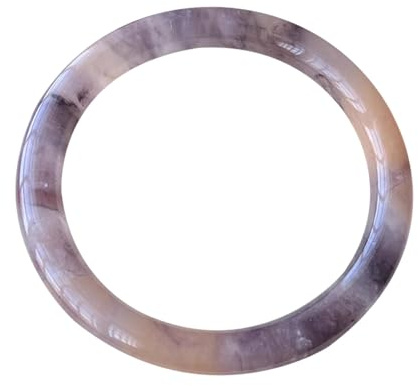 Natürlicher Feng Shui Armreif aus lila Jade für Damen, echt, modisch, sicher und günstig, Passform 58–62 mm