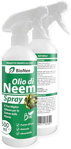 Olio di Neem - insetticida naturale Concentrato - biologico solubile in acqua Spray 500 ml