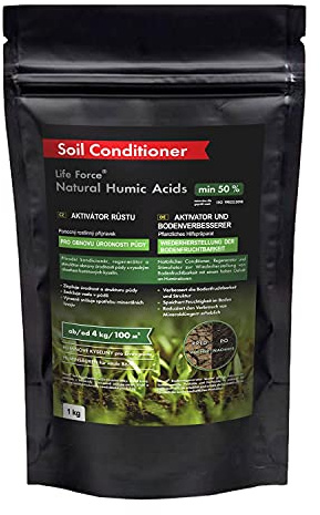 Life Force Bodenaktivator & Bodenregenerator – Premium Huminsäuren Kur zur Bodenverbesserung – Reaktiviert ausgelaugte Erde in Hochbeet & Garten – Organisch & Bodenleben-Booster – 1 kg