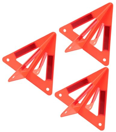 Sosoport Triángulos De Advertencia Reflectantes Plegables 3 Piezas Para Vehículos, Kit De Seguridad Vial Portátil, Alta Visibilidad Para Emergencias Carretera