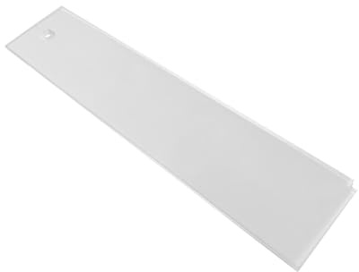 rockible Grattage de fartage de Snowboard, Entretien sans dommage, Acrylique Robuste et Lisse avec Encoche Droite, Accessoire de grattage de fartage de Ski, 32 Cm X 7 Cm X 0.5