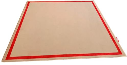 Mini Tapiz de Gimnasia Rítmica para Niñas – Antideslizante, Suave, Ligero y Resistente – Colchoneta de Entrenamiento en Varias Medidas para Casa, Escuela o Club (Rojo, 2x2)