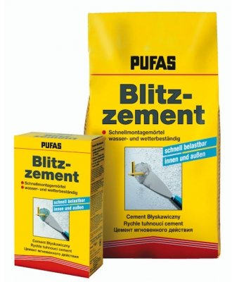 Pufas Blitzzement Schnellmontagemörtel 5 Kg