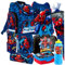 Schultasche Spiderman 9 Teile Set Schulranzen Ranzen Spider-Man Schulrucksack Federmappe Tasche Schultüte 85 cm Tornister mit Sticker-von-Kids4shop