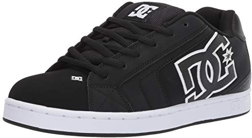DC Men's NET Shoe, Black/Black/White, 14 D US