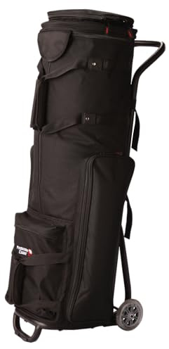 Gator Cases Protechtor Series Carrito Rodante de Acero para Hardware de Batería con Bolsa Removible y Capacidad de Carga de 100 Libras; 40 x 10 x 10 (GP-DRUMCART)