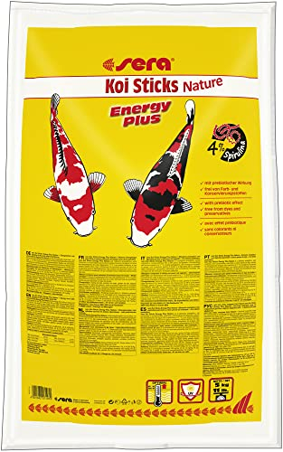 sera Koi Pellets 40 L (5 kg) | Energiefutter für Kois & Teichfische | 4% Spirulina | Unterstützt gesunde Entwicklung & Farbprächtigkeit | Für Wassertemperaturen über 17°C