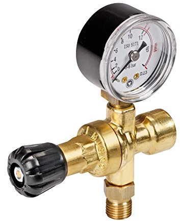 ROTHENBERGER Industrial Druckminderer für Einweg-Gasflaschen (CO2/Argon/Mix), für Schweißgeräte, Anschluss M10 x 1RH, 530218
