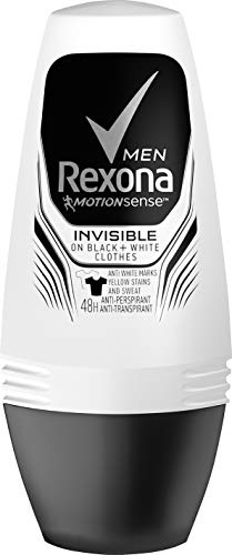 Rexona Men Déodorant roll-on Invisible On Black+White Clothes anti-transpirant 50 ml