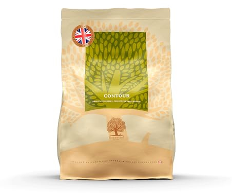 Essential Contour 2,5 kg | Poulet, Canard, Saumon et Truite | Nourriture pour Chien sans céréales pour Chiens stérilisés ou sujets à l'obésité | Haute teneur en Viande | Selon Le Principe BOF