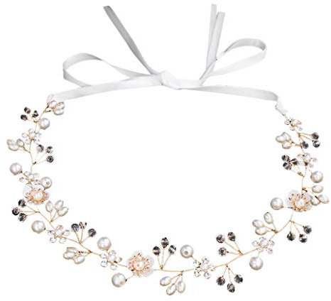Frauen Mädchen Blumen Kranz Krone Haarband Girlande Floral Handgelenk Band Set für Blumen Stirnband Hochzeit Haarkranz Krone - Frauen Mädchen Blumenkranz Haare für Hochzeit
