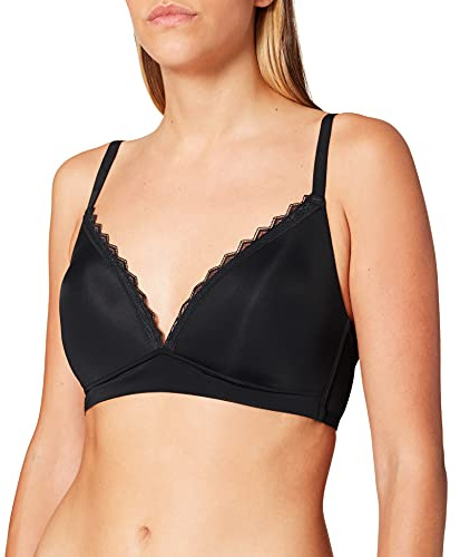 Esprit Mujer Feminine Micro PAR Wireless Padded Mf Sujetador sin aros, Black, 90C