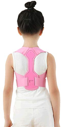 ZZDH Haltungskorrektur Rücken Verstellbare Kinderhaltung Korrektor Rückenstütze Kinder Wirbelsäule Rücken Schulterstützen Gesundheit Kinder Haltung Korrektor (Color : Pink, Size : Medium)