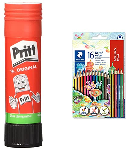 Pritt Klebestift, 22g + 187 C12P1 Noris Colour Buntstift