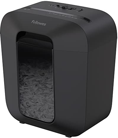 Fellowes Powershred LX25 Aktenvernichter für Partikelschnitt, Schwarz