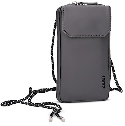 Zwei Handytasche zum Umhängen Cargo CAP30 mit Geldbörse 19 x 10 cm, Münzfach, 4 Kartensteckfächer, umlaufender Reißverschluss, längenverstellbarer Riemen, wasserabweisendes Hydroflex Material