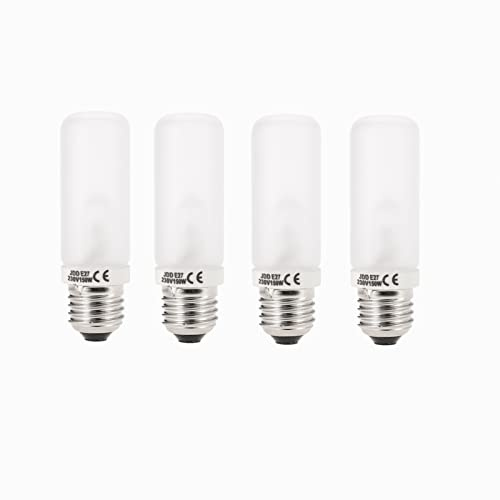 Andoer 4 x lámpara fotográfica, JDD 150 W, E27, flash de estudio, modelado, tubo de luz, 220V-240V/230V