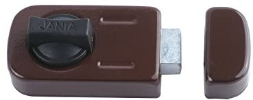 BAUSTER® Verrou supplémentaire de surface - 50/60 mm - Serrure supplémentaire pour porte d'appartement - Serrure supplémentaire pour porte d'appartement - Serrure supplémentaire (marron)