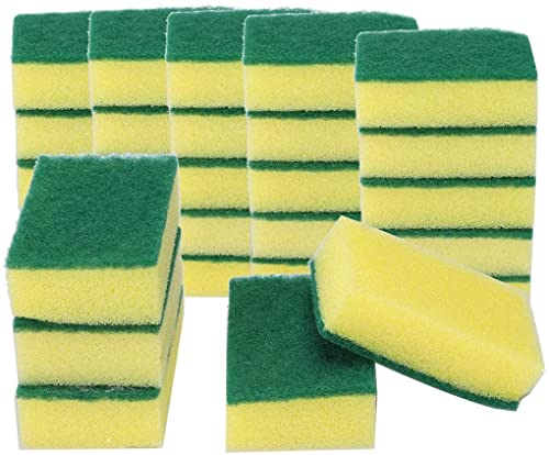 XYWHPGV 30 pezzi di spugne abrasive antigraffio in spugna di spugne 3,5 x 2,4 per sgrassare cucine, lavastoviglie, verde(59981 dbed5 94beb b2108 9504e 5639d
