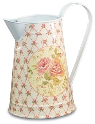 Antikas - Carafe vintage pour fleurs - Carafe en tôle - Pour maison de campagne - Pot à lait