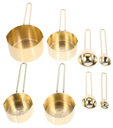 IMIKEYA Measuring Spoons Baking Cooking Stainless Steel Cup Spoon Accurate Measuring Tools for Kitchen Reusable Scoop for Sugar Beans Milk Powder