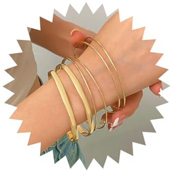 TseenYi Gold Armreif Armband Für Frauen Boho Multi Breite Armreif Set Indischen Bollywood Stackeble Armreif Armband Vintage Chunky Bnagle Armband Schmuck Für Frauen Und Mädchen