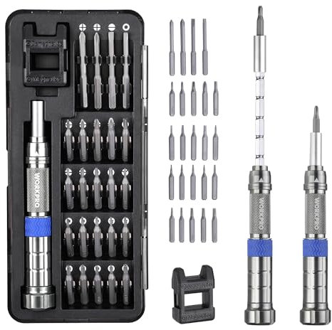 WORKPRO 24-in-1 Precision Screwdriver Set with Extension Shaft, Magnetic Small Pocket Screwdriver, S2 Multi Bit Mini Screwdriver for Laptop, Phone, Watch, Eyeglass Repairing