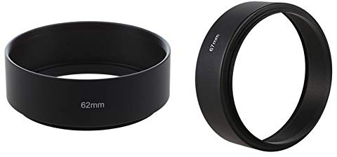 Pare-soleil d'objectif en métal 62 mm pour appareil photo numérique avec monture standard 67 mm