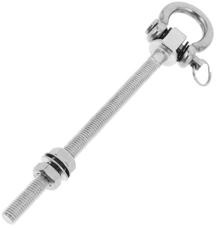 Happyyami Edelstahlhaken Zum Einhängen Für Hängemattenschaukelstuhl Terrassenschaukelstuhlteil Schaukelstuhlhaken Hängesessel-Hardware Hängemattenaufhänger Schaukel-aufhängehaken Aus Strapaz