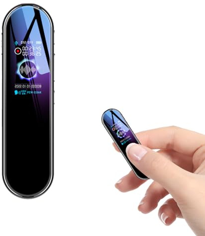 Soucolor Grabadora de Voz Espía Con Memoria de 64 GB, Recargable por USB, Activación por Voz y Código de Acceso a Llamadas, para Aulas, Reuniones y Entrevistas