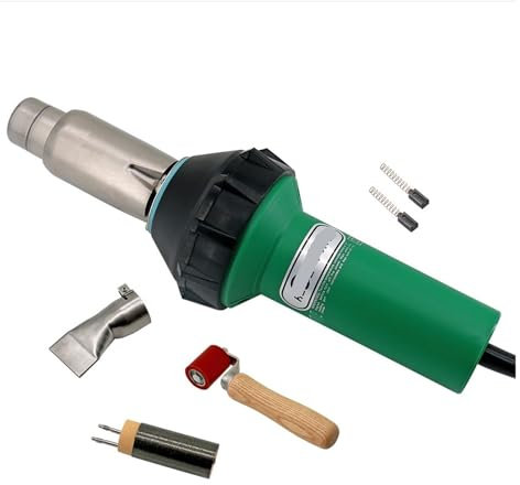 Pistola de soldadura por aire caliente Pistolas de soldadura de plástico de 230 V y 2000 W, pistolas de aire caliente, soldador for suelos de vinilo de PVC, geomembrana de tanque de agua de PP y PE(Ki